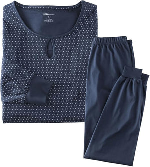 ISA Bodywear | Pajamas Set for Women | Round Neck Shirt and Pajama Pants | Soft Cotton Fabrics